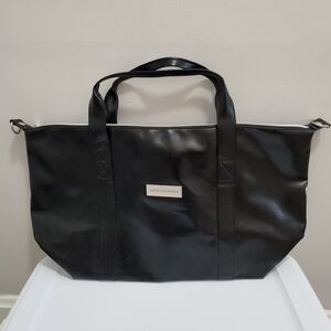 John Varvatos NWOT Faux Leather Duffle Large Tote Shoulder Crossbody Bag